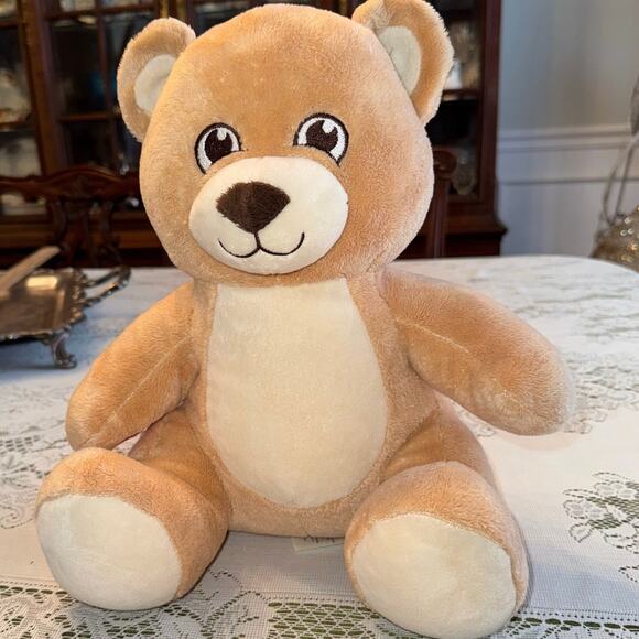 Build A Bear Asthma Allergy Friendly Brown Tan Teddy Plush Toy 2017 Snuggles - Picture 1 of 11